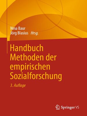cover image of Handbuch Methoden der empirischen Sozialforschung